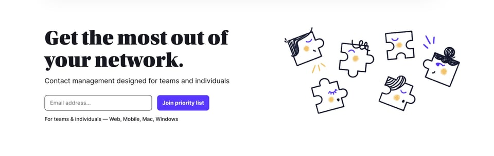 Newsletter section on Folk section design