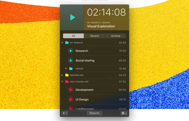 Timepal Screenshots Section