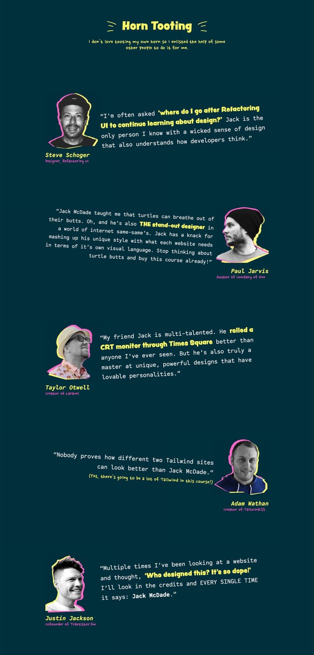 Radical Design Testimonials Preview