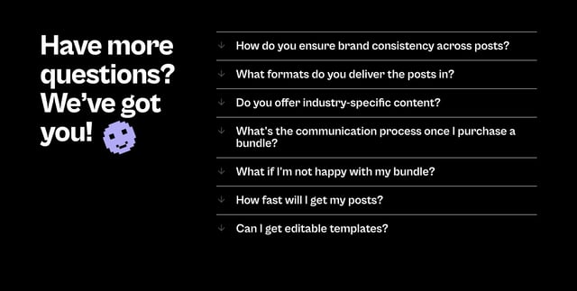 Content On Demand FAQ Accordion Preview