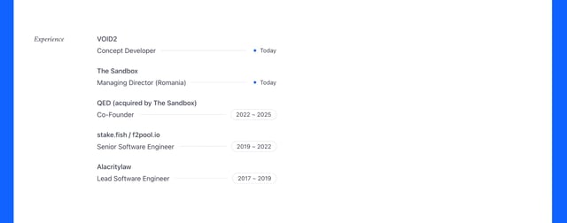 Marius Bălaj Timeline Preview