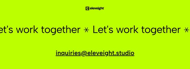 Eleveight Studio Call-To-Action Section