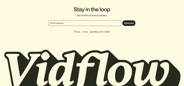 Vidflow Big Footer Preview