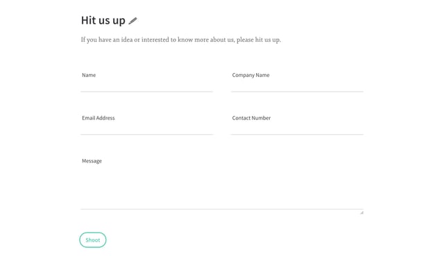 Alyoop Contact Form Preview