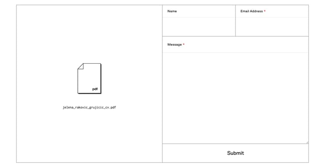 Jelena Contact Form Preview