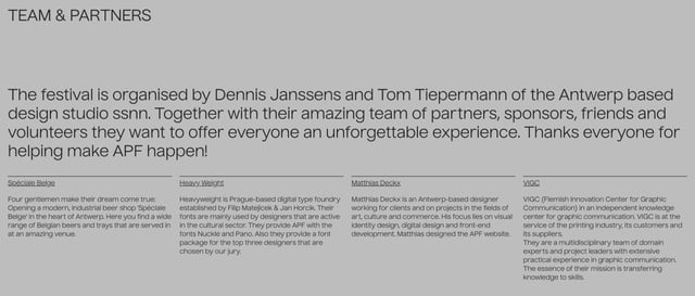 Antwerp Poster Festival Team Preview