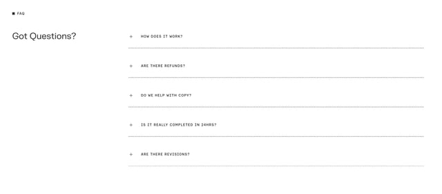 TagTeam FAQ Accordion Preview