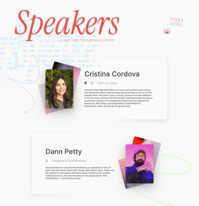 Valio Con 2025 Speaker List Preview