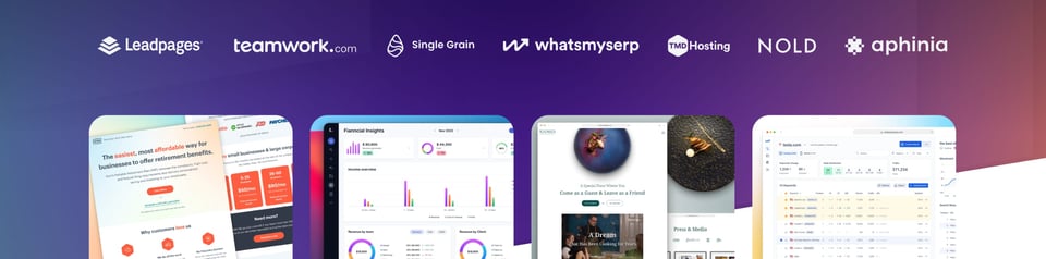 Client Logo Row section on UI Flip section design