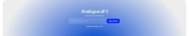 Analogue aF-1 Newsletter Preview