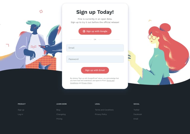 Pine Big Footer Preview