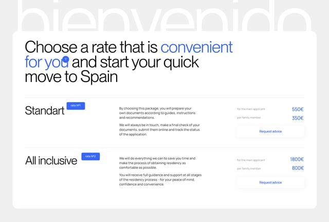 Espanium Pricing Table Preview
