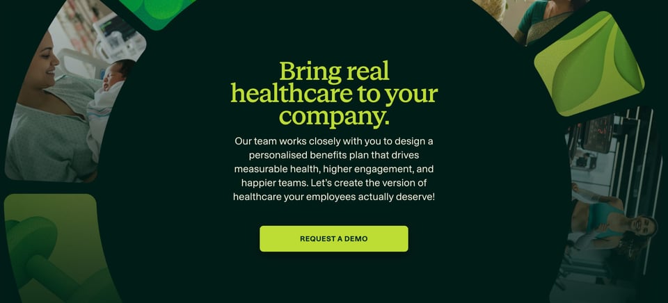 Call-To-Action Footer section on HealthFlex section design