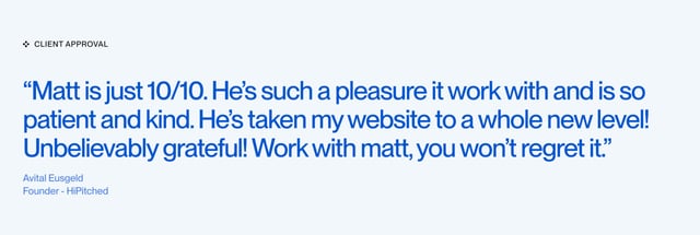 Eight Pixel Testimonials Preview