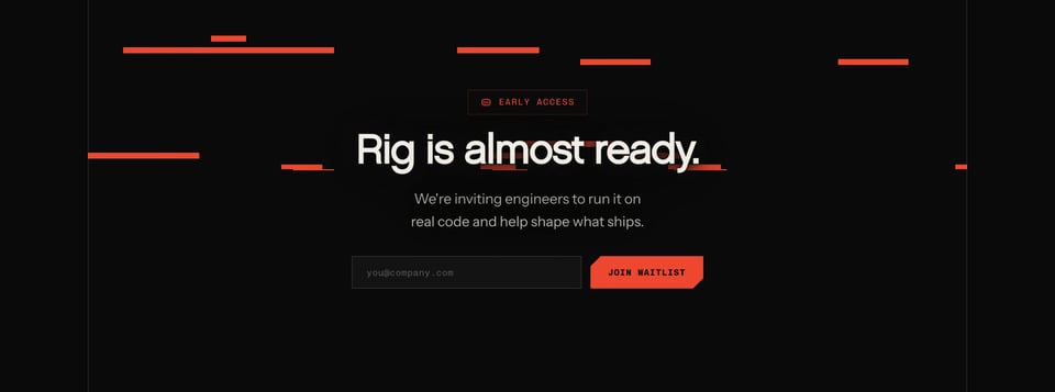 Newsletter section on Rig section design