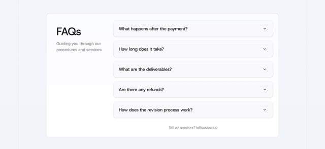 LogoPoint FAQ Accordion Preview