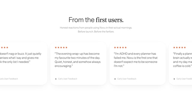 Novu Social Proof Section