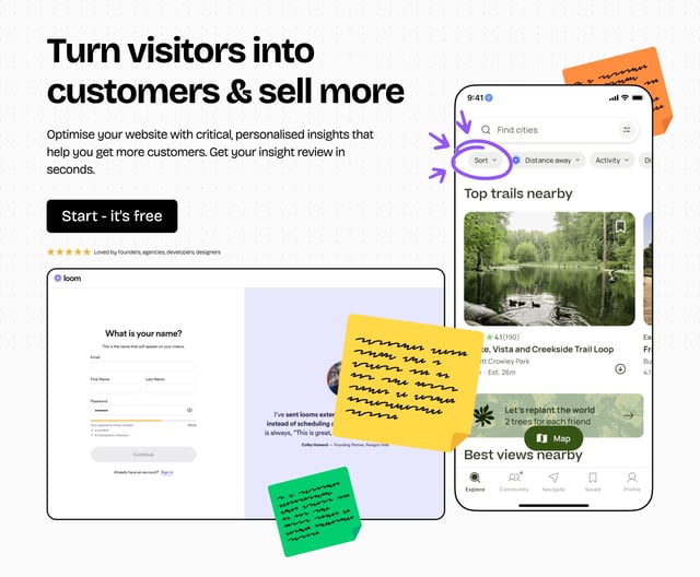 DesignRoasts Screenshots Section