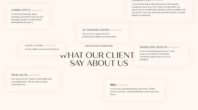 Kalm Moments Testimonials Preview