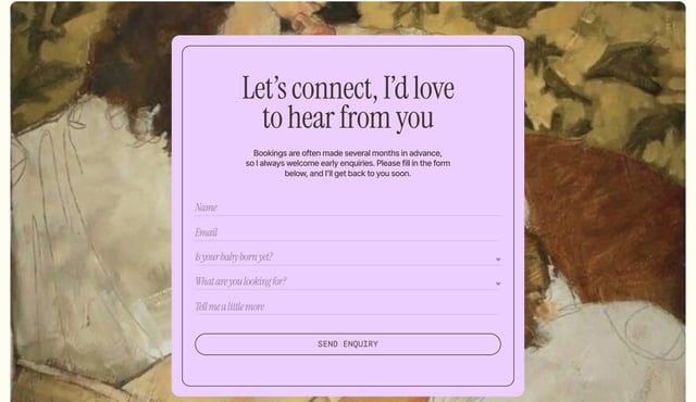 Contact Form section