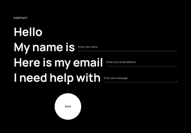 Asher Web Design Studio Contact Form Preview