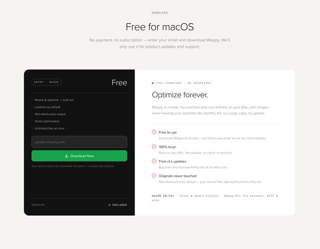 Weppy Pricing Table Preview