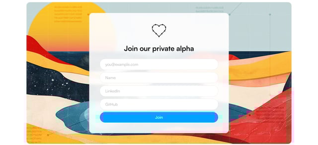 bauplan Waitlist or Beta Sign Up Preview