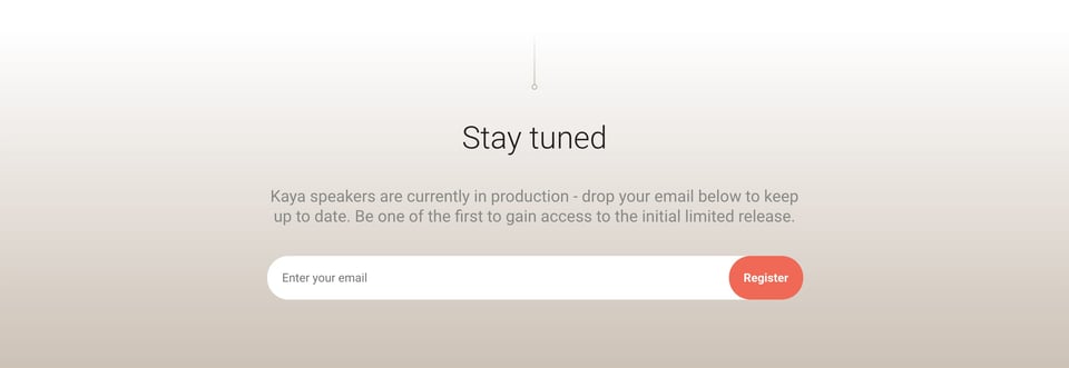 Waitlist or Beta Sign Up section on Smart Kaya section design