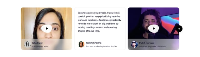 Aerotime Testimonial Slider Preview