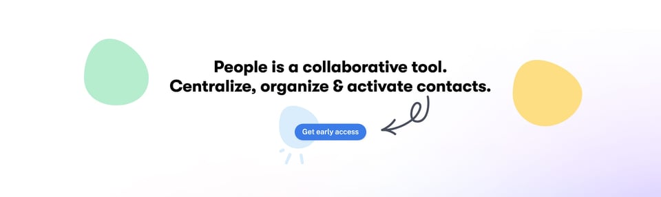 Call-To-Action Footer section on People App section design