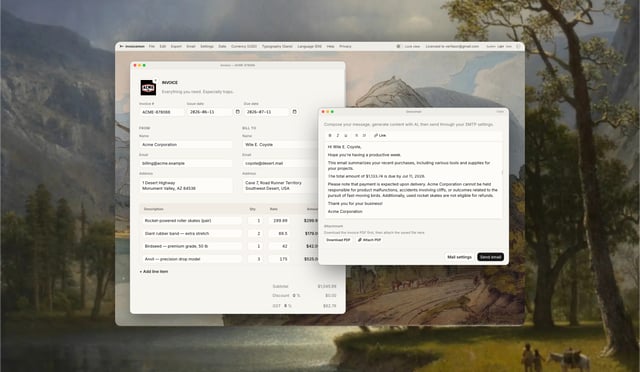 invoicemon Product Mockup Preview