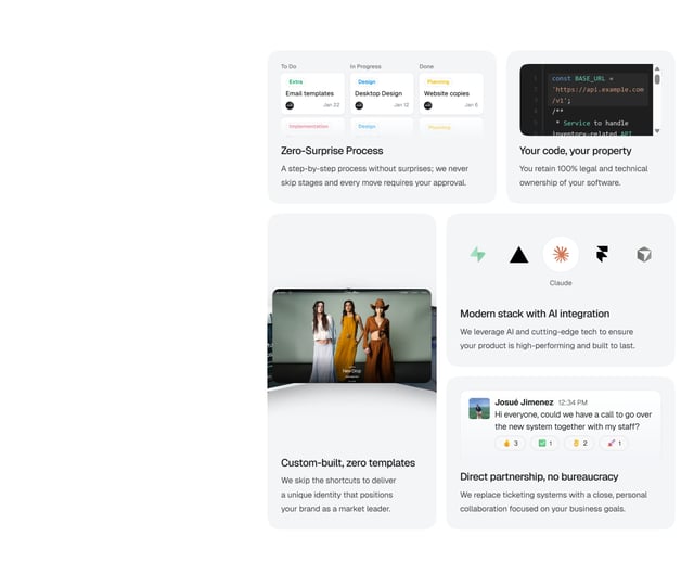 Jeanda Bento Grid - Features Preview