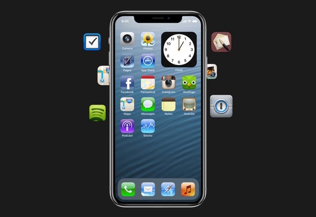 iOS 6 icons Device Mockup Preview