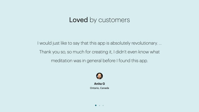 Balance Testimonial Slider Preview