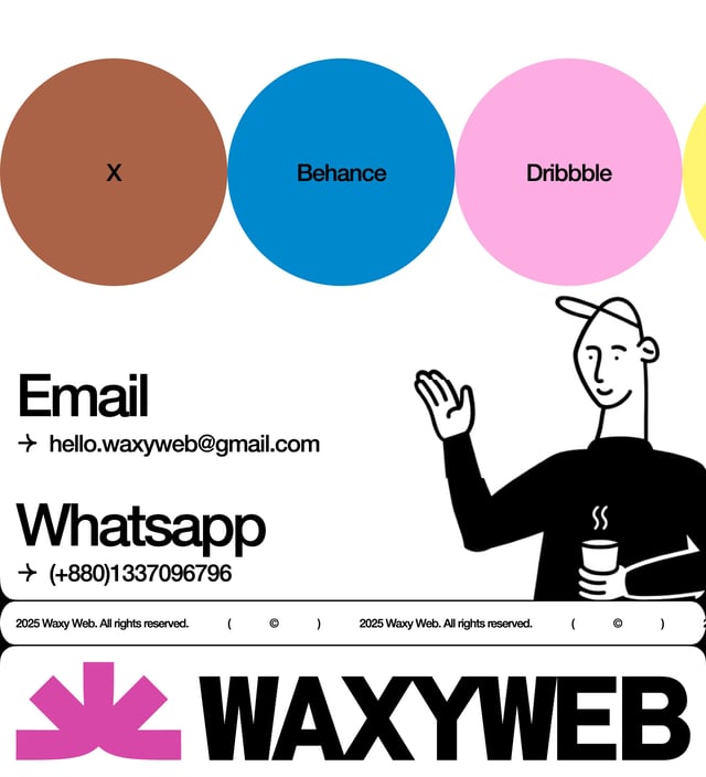 WaxyWeb Big Footer Section