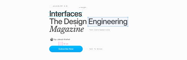 Interfaces Magazine Call-To-Action Hero Preview