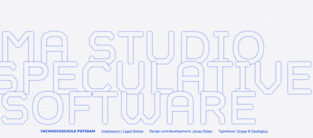 MA Studio Speculative Software Big Footer Preview