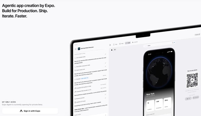 Expo Agent Screenshots Section
