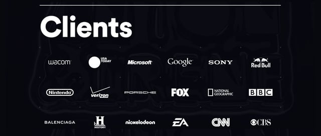 Anton & Irene Client Logo Grid Preview