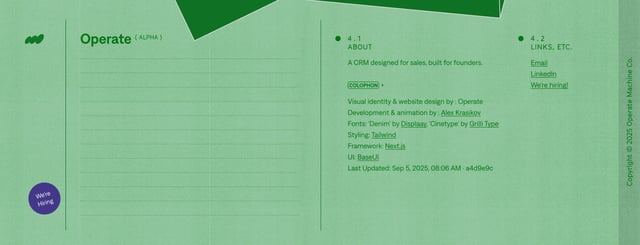 Operate Big Footer Preview