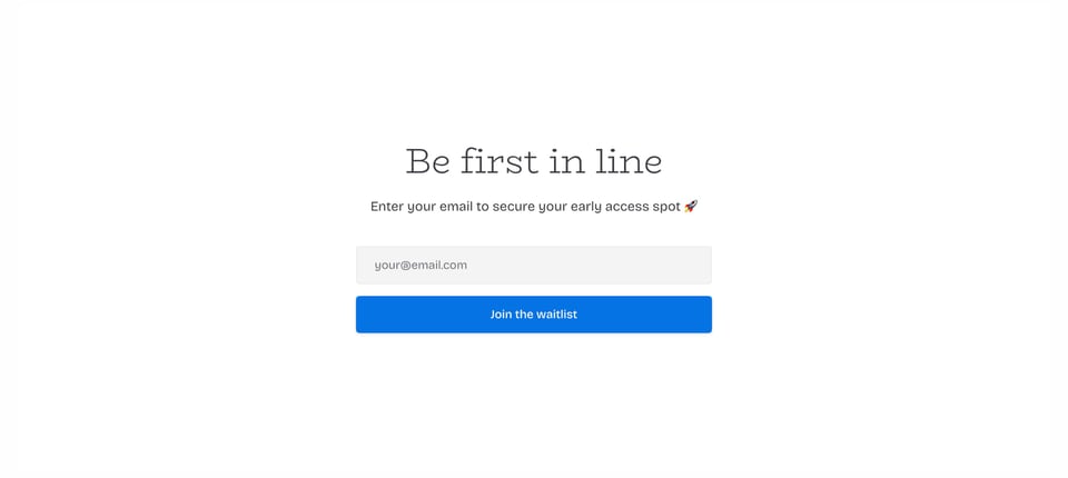 Waitlist or Beta Sign Up section on Color Scales I/O section design