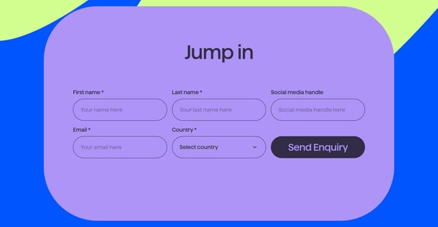 YouBallin Contact Form Preview