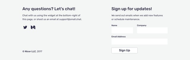 Smallchat Lead Capture Preview