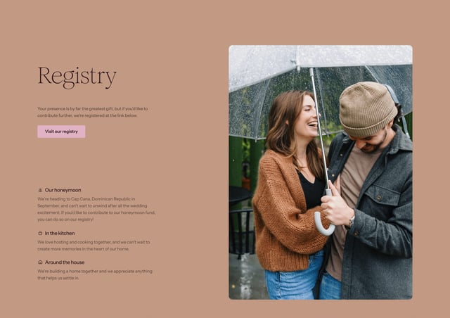 Sarah & Matt Wedding Call-To-Action Footer Preview