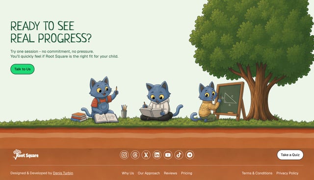 Root Square Footer Preview