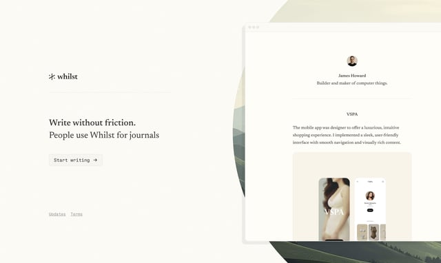 Whilst Screenshots Preview