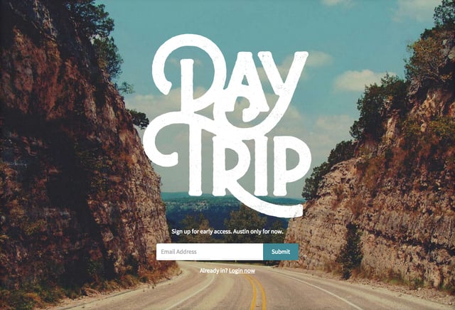 DayTrip Lead Capture Section