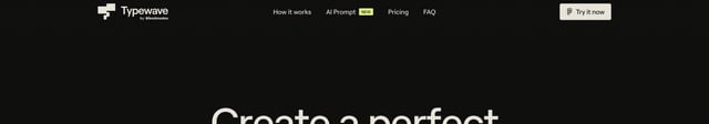 Header Navigation section