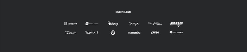 Client Logo Grid section on Pixel Lab section design