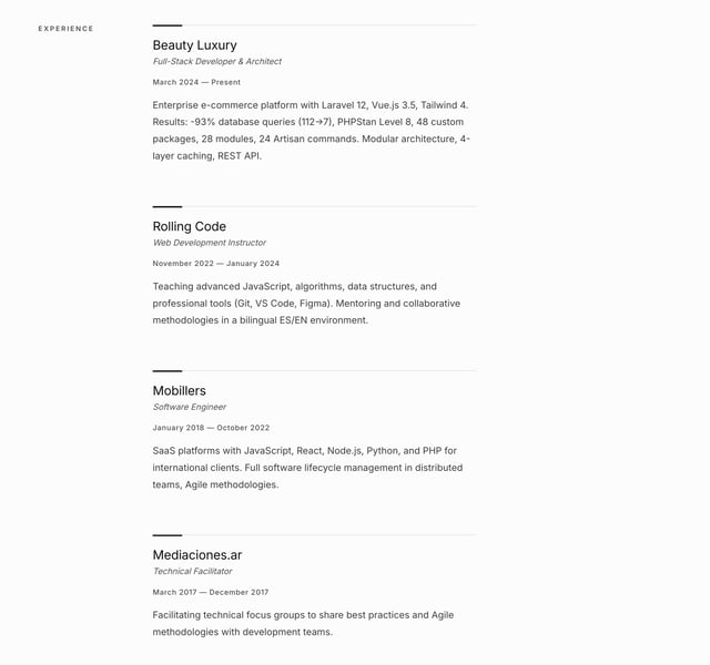 Luciano Pereira Timeline Preview